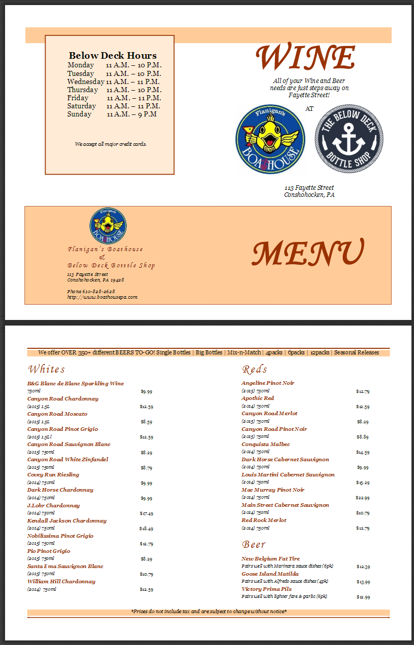 Wine To Go Menu At Flanigan s Boathouse In Conshohocken PA wine-to-go-menu-at-flanigan-s-boathouse-in-conshohocken-pa