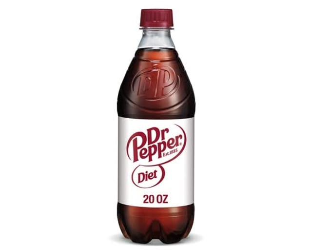 Diet Dr Pepper, 20 oz bottles.