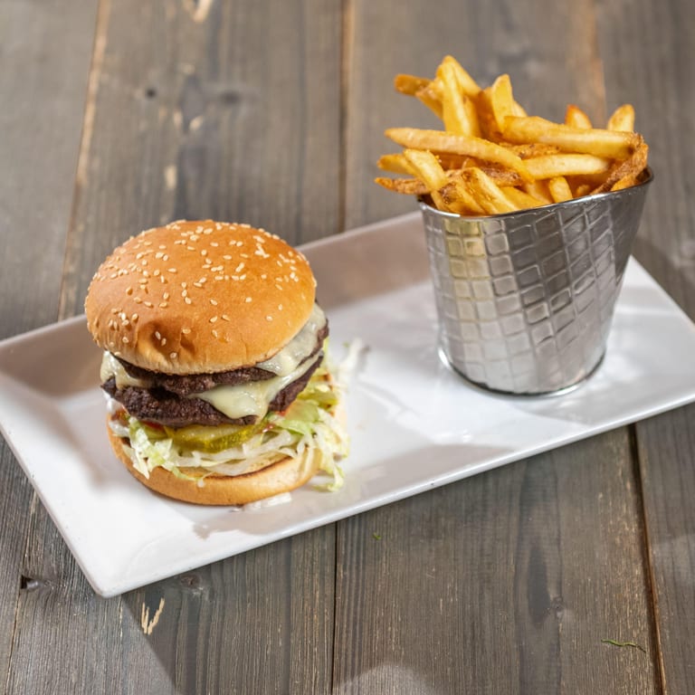 Indulge in Our Cheeseburger